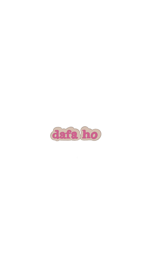 ‘dafa ho’ metal sticker